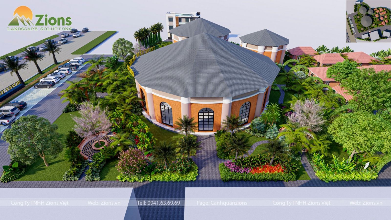 Thiết kế cảnh quan nhà hàng tại Tuyên Quang - Zion's Design